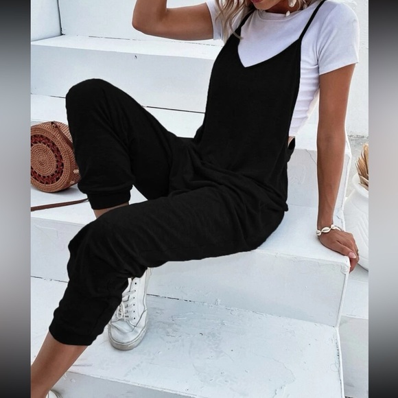 Boho dual pockets cami jumpsuit - Picture 11 of 16